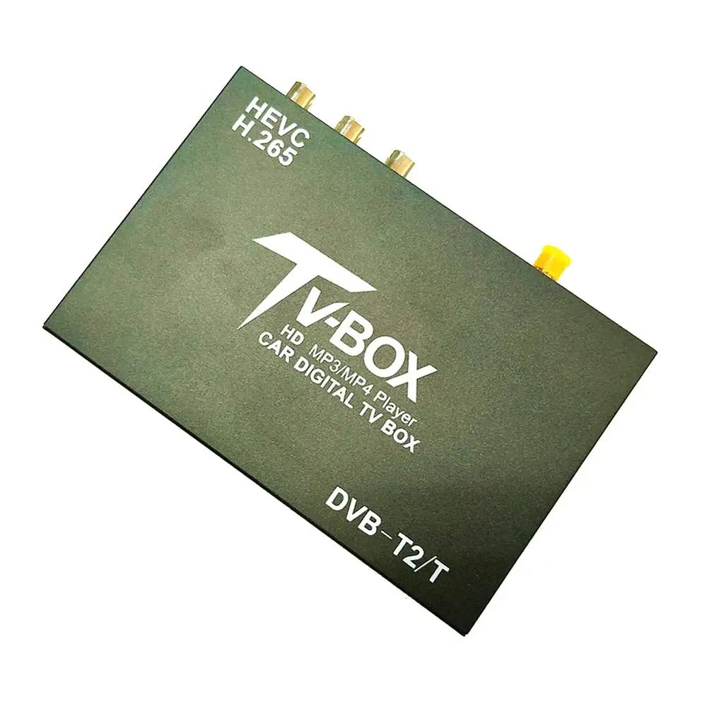 Carbar Moible HD tv автомобильный DVB-T2 DVB-T цифровой ТВ приемник автомобильный D tv box H.265 для автомобиля DVD видео система с антенной