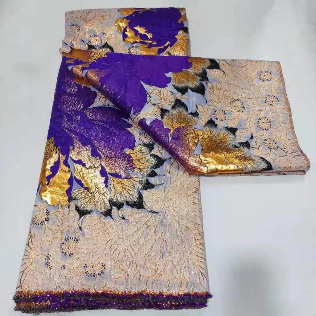 

Парчовая ткань, фиолетовое кружево, африканская кружевная ткань 2021, верхняя парчовая жаккардовая ткань для нигерийской свадьбы, вечеринки ...