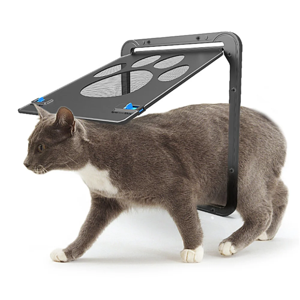 Вольер для животных "Дом входи свободно", модный, для сада и уличных питомцев, щенков, кошек, с оконной дверью, безопасный, с магнитным замком на экране.