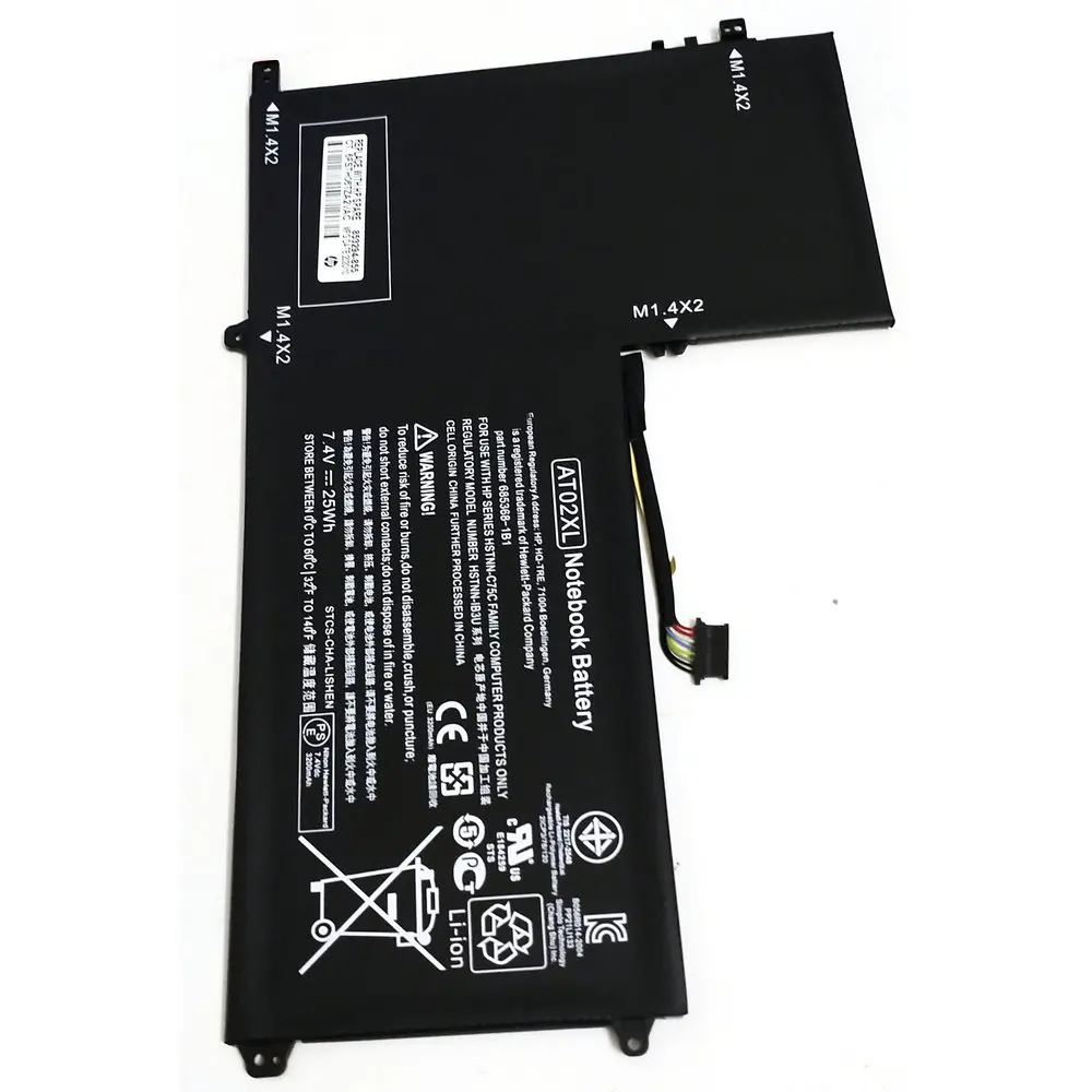НОВЫЙ аккумулятор для ноутбука AT02XL HP Elitepad 900 G1 Tablel HSTNN-C75C HSTNN-IB3U D3H85UT HSTNN-DB3U 685368 -1С1