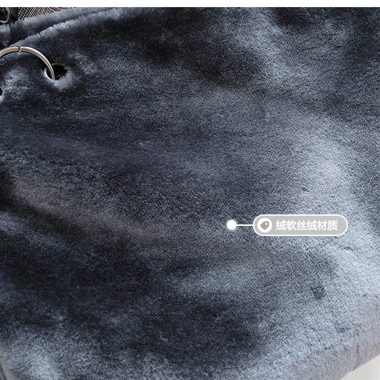 Original Brand Autumn And Winter Plush Shoulder Bag& Large Capacity Chain Tote Bag Width 49cm High 31cm Thickness 13cm