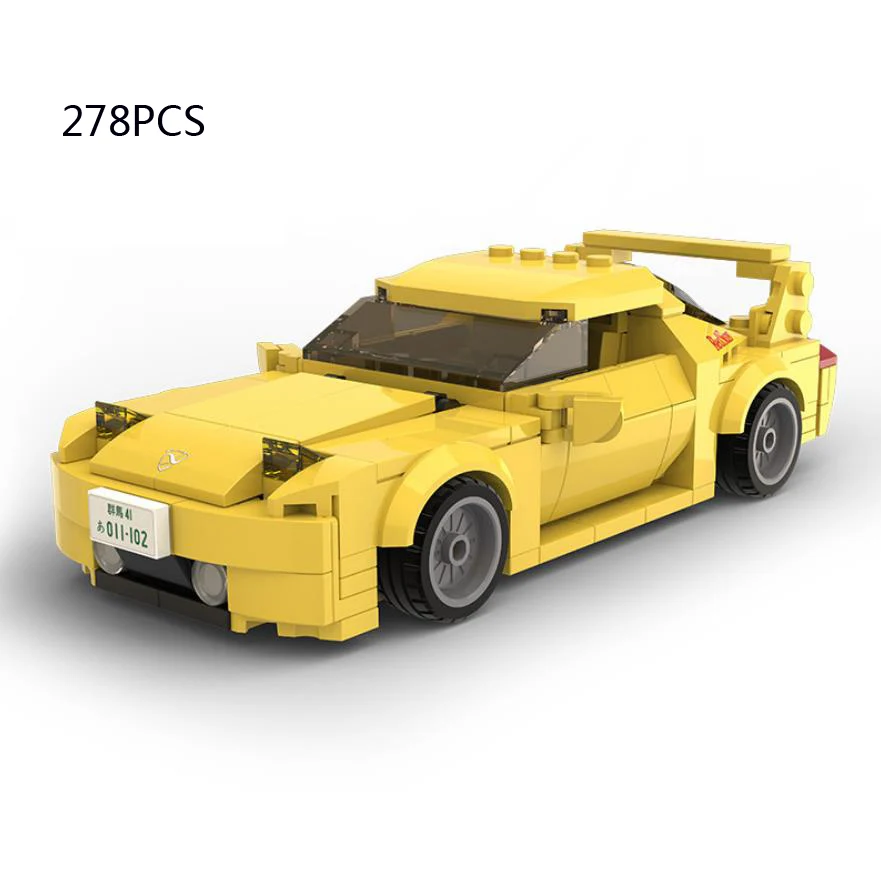 Масштаб 1:24 техника начальный D toyota TRUENO ae86 mazda RX7 SAVANNA FC3S строительный блок FD3S