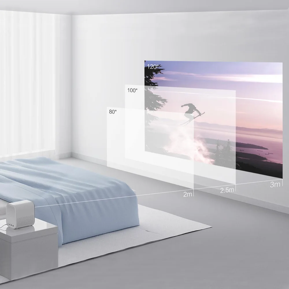

Xiaomi Mijia Mini Projector Youth Version 1080P HD 5G WIFI Beamer Portable Xiaomi Projector Support 4K Video for Home Theater