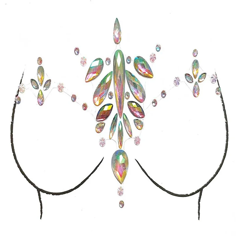 3D Рождество DIY Сделай Сам разные боди-арт клейкие Кристаллы Блестки