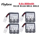 Литий-ионный аккумулятор 9,6 в 800 мАч для 9115 9116 S911 S912, высокомощный Радиоуправляемый грузовик, Радиоуправляемый автомобиль, игрушки, аккумулятор 9,6 в, разъем 16500 6P