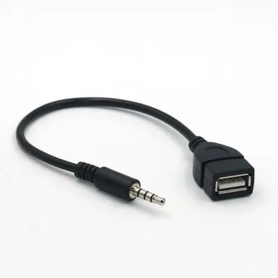 

3.5MM To USB Adapter Car Audio Aux Cables Jack Male Converter Charge Charging OTG Car Audio U Disk Connection For GPS CD DVD MP3
