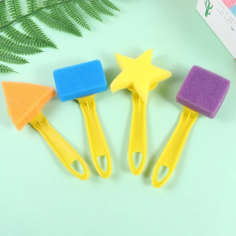 

22pcs/Set DIY Art Painting Sponge Brushes and Stamps Colorful Early Educational Graffiti Painting Art Supplies Art Painted DIY