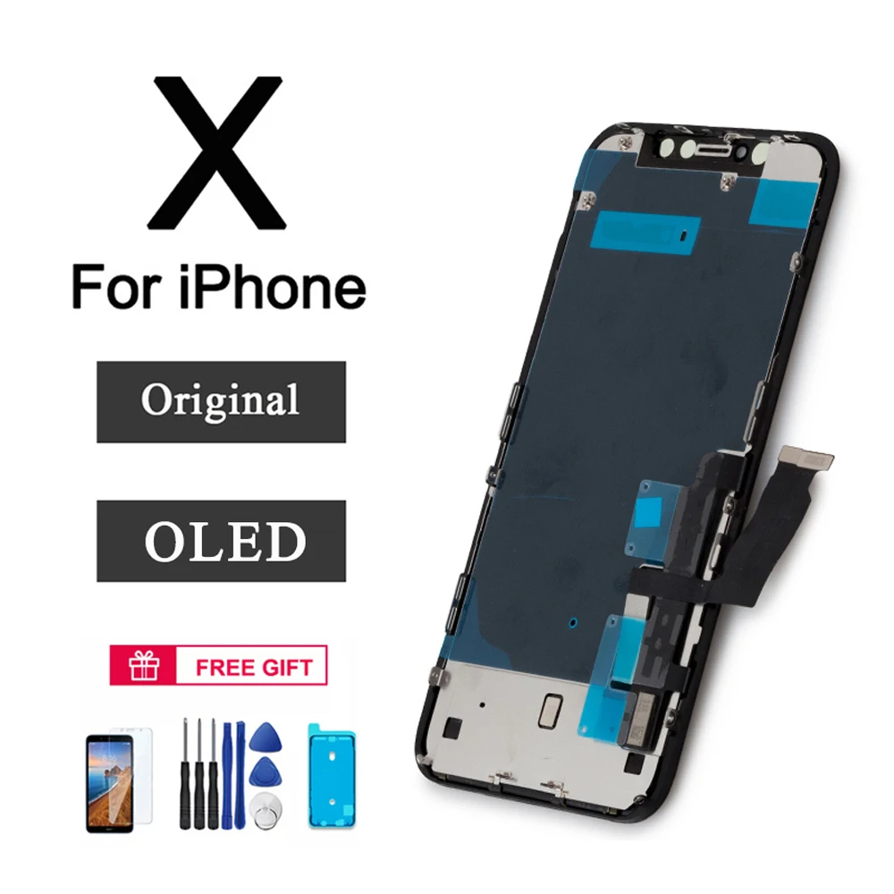 

Оригинальный OLED ЖК-дисплей для IPhone X, ЖК-экран для замены, 3D сенсорный ЖК-дисплей для IPhone 11 Pro Max Xs Xr, дисплей с сенсорным экраном