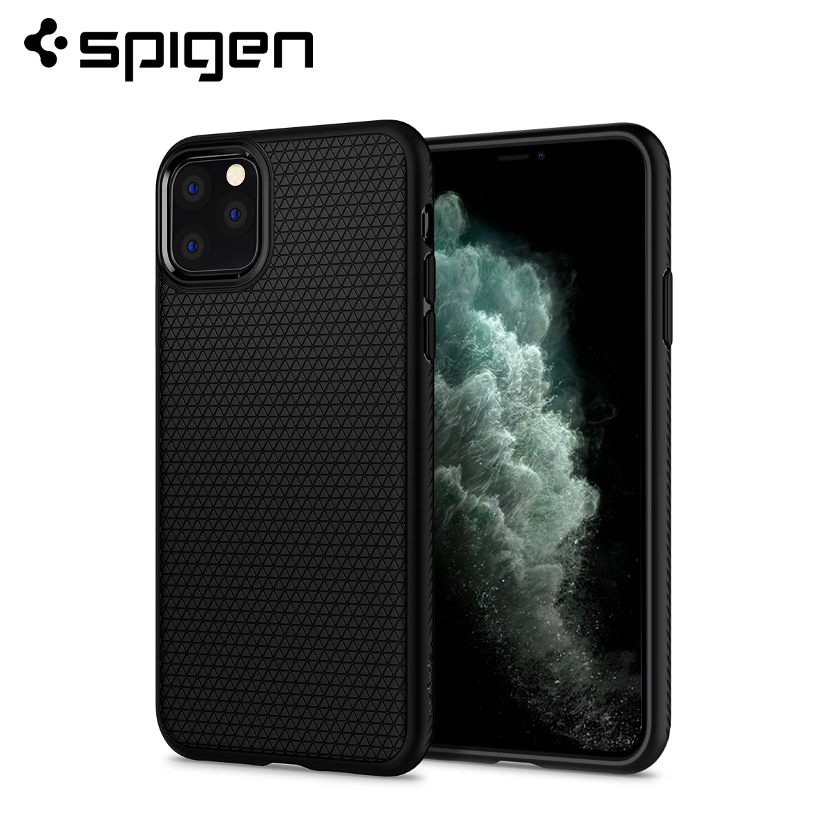 Чехол Spigen с жидким воздухом для iPhone 11 Pro Max (6 5 дюйма) гибкий мягкий легкий