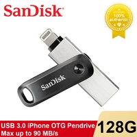 sandisk ixpand flash drive go sdix60n 128gb 256gb pendrive usb 3 0 disk otg lightning connector pen drive for iphone ipad