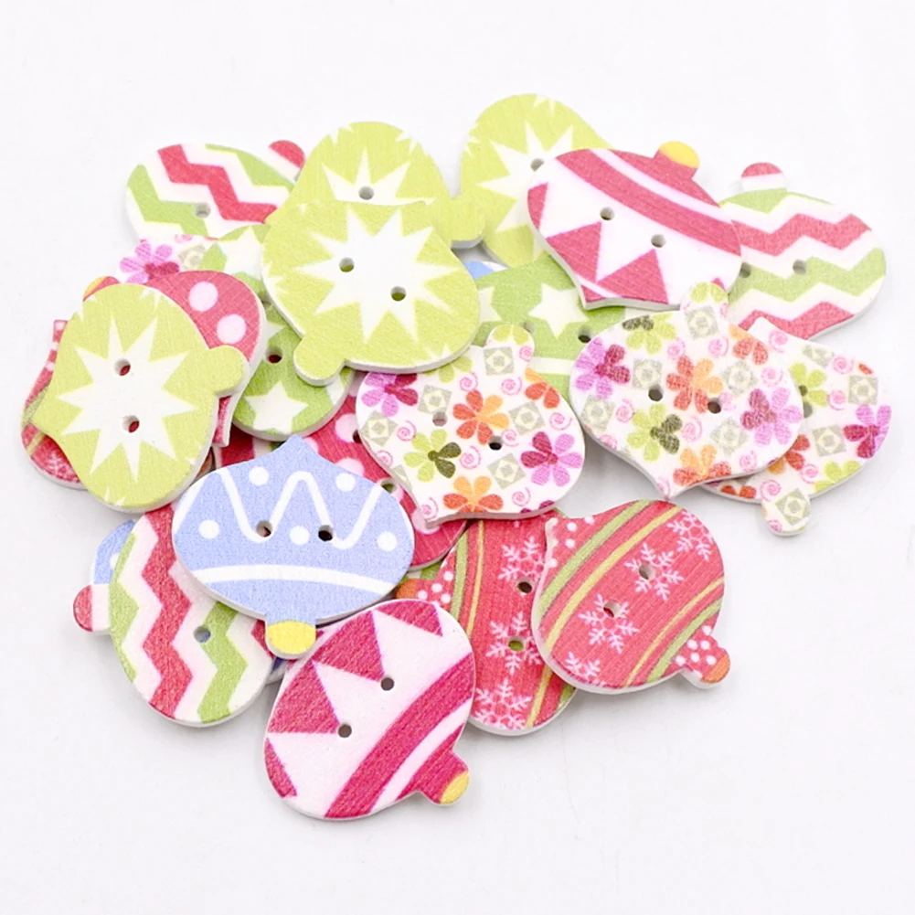 50 шт. фонарь Форма 2 отверстия деревянные декоративные пуговицы одежда