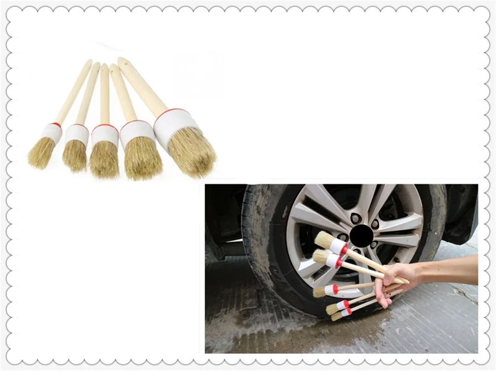 Щетка для чистки салона автомобиля красота деталь деревянная щетка винт