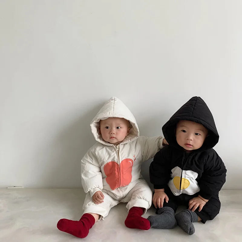 2020 зимняя детская одежда MILANCEL комбинезон с большим сердцем для мальчиков и