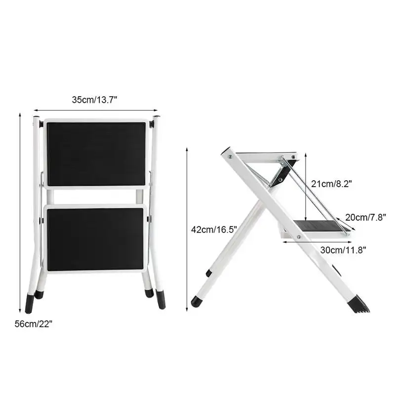 

Anti Slip 2 Tread Safety Step Ladder Folding Step Stools With Tool Safety Step Ladder