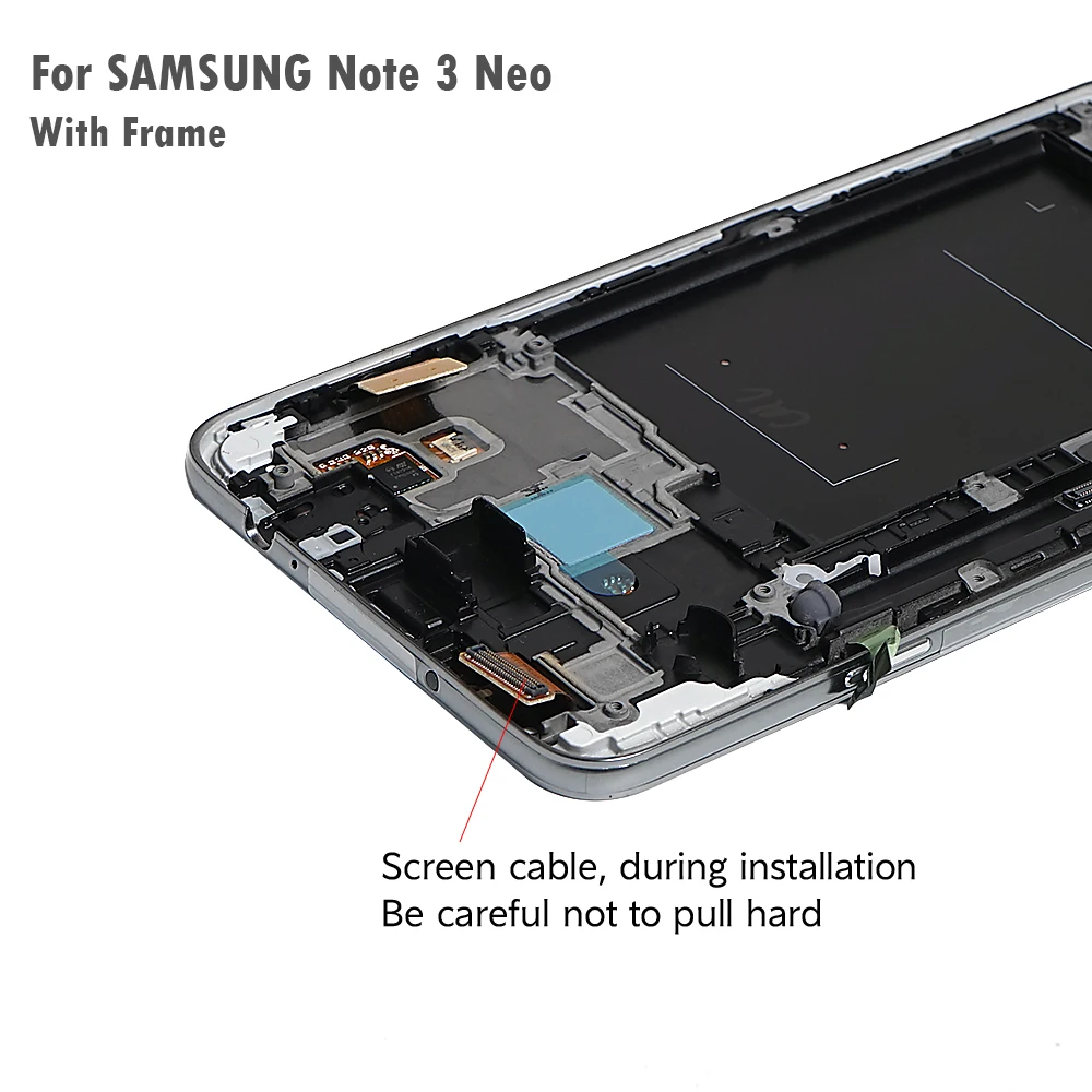 OTMIL 5 &quotAMOLED ЖК дисплей для Samsung Galaxy N7505 /Note3 Neo Mini Lite с рамкой изготовленной в технике