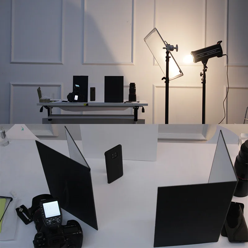 Многофункциональный складной картонный отражатель для фотосъемки 3 в 1 Белый