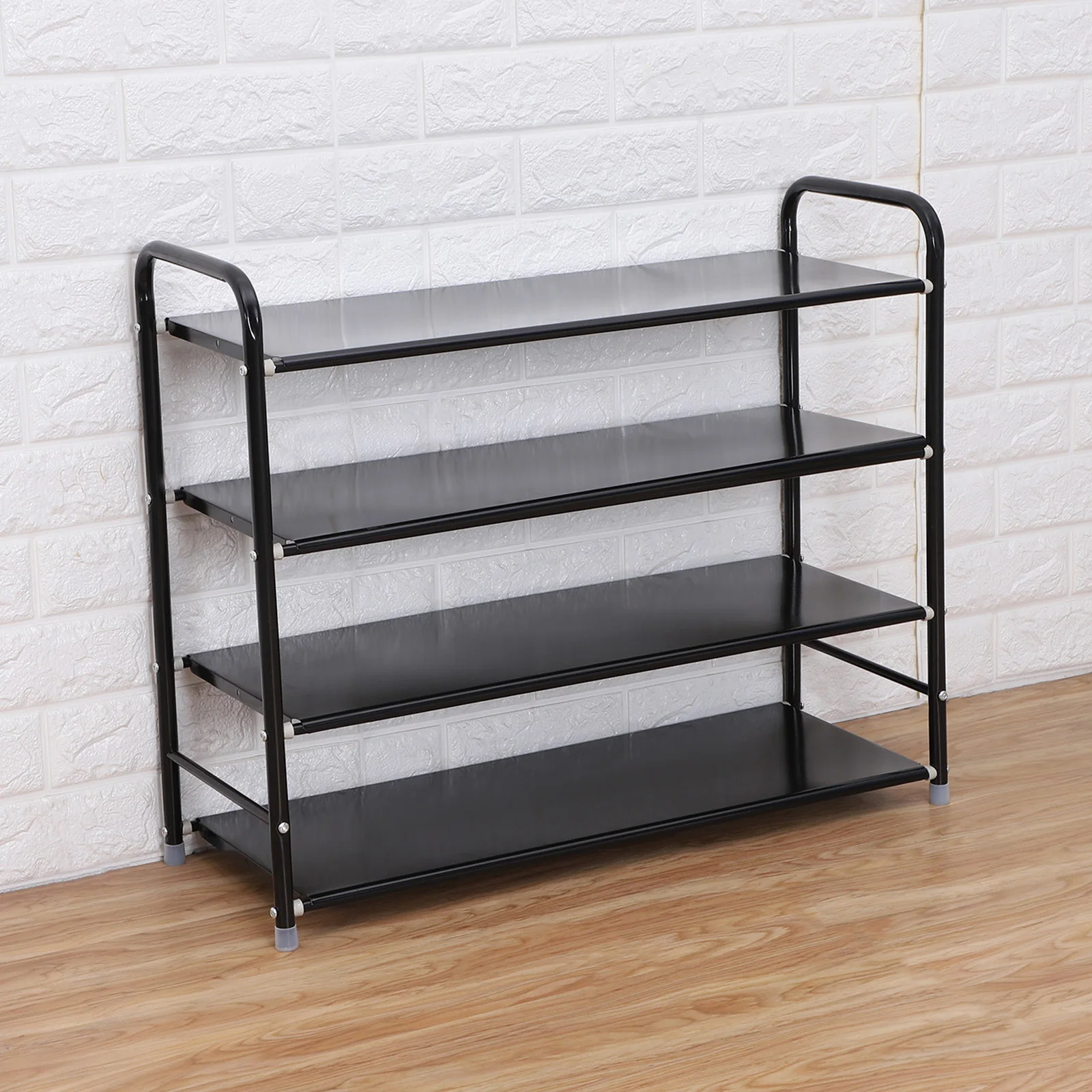 Стеллаж-органайзер для обуви CellDeal 6 уровней с ручкой чёрный современный домашний