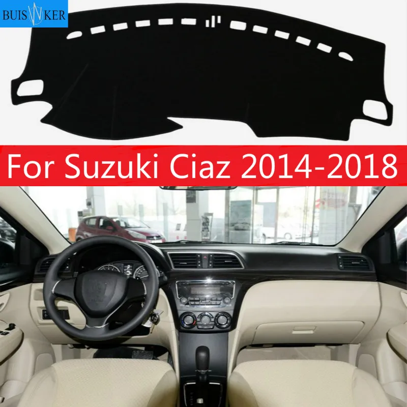 

Dashboard Cover Mat Pad Dashmat Dash Cover Sun Shade Instrument Protect Carpet Car Styling Accessories For Suzuki Ciaz 2014-2018