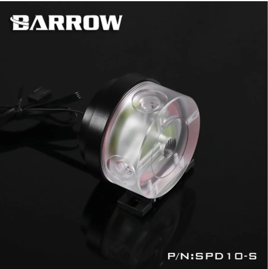black Курган SPD10-S, 10 Вт PWM водяные насосы охлаждения, максимальный поток 450л/ч, Максимальный подъем 3 м курган водяного охлаждения - Цвет лезвия: black