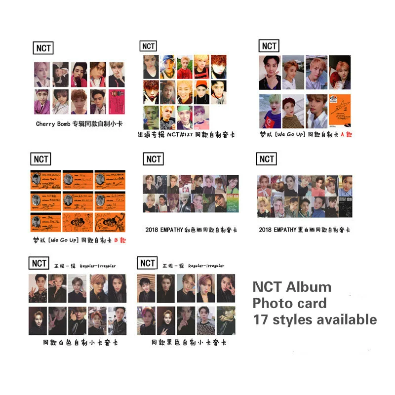 

NCT Photo album card Fashion Kpop Nct 127 DREAM 2020 signature Photocard High quality Kpop NCT2020 Photocard lomo card