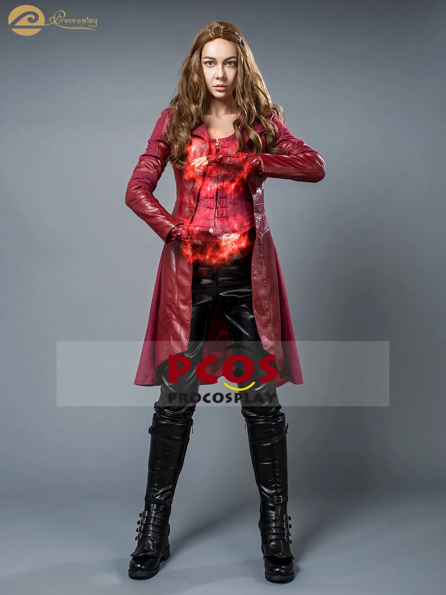 аниме костюмы 3: Гражданская война Ванда максимофф Скарлет ведьма Капитан