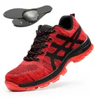 Новинка 2021, рабочая спортивная обувь, мужские неразрушаемые рабочие защитные ботинки со стальным носком, мужская обувь, непрокалываемая Рабочая обувь