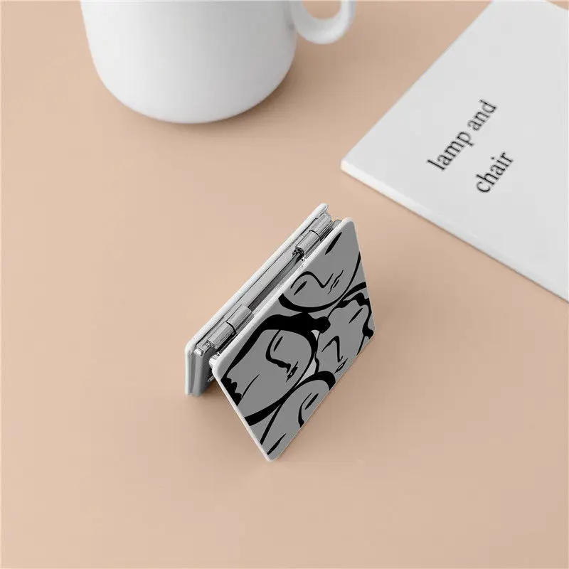 Зеркало для макияжа SW 1 шт. двухстороннее портативное в ассортименте|Зеркала