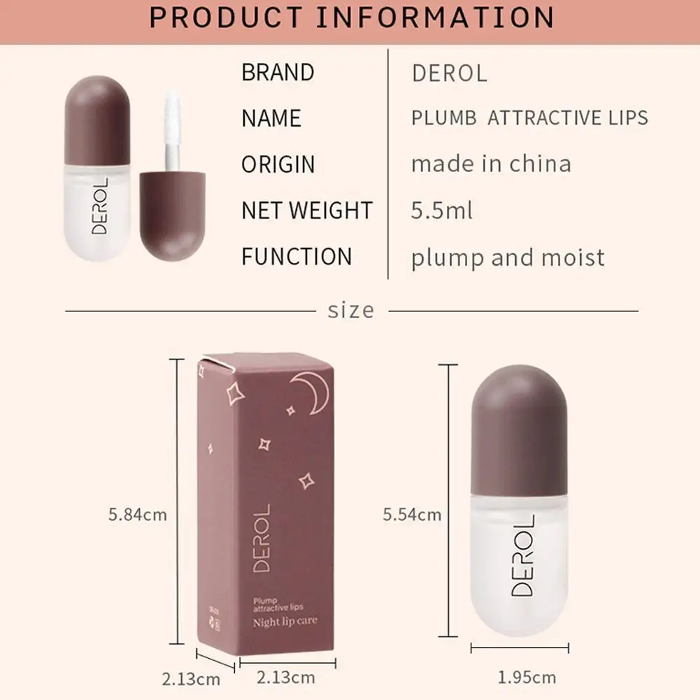 

2pcs Peppermint Lip Plumping Liquid Plump And Enlarge Lips Hydrating Moisturizing Essence Nourishing Lips