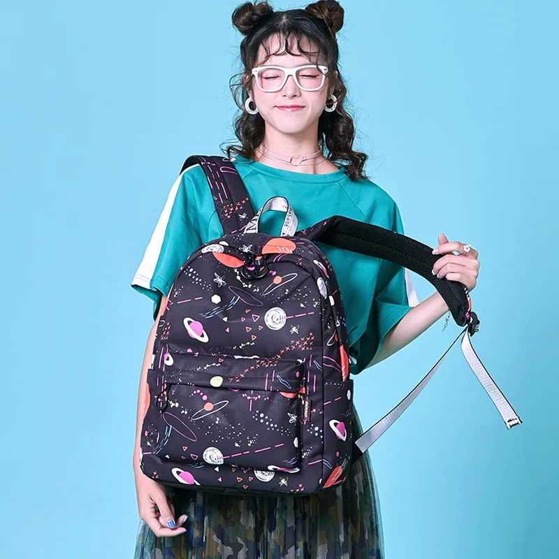 Женский рюкзак для ноутбука 15 6 дюйма водонепроницаемый дорожный с принтом в виде