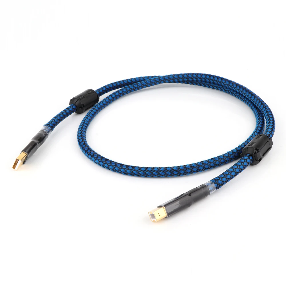 Hi end 2/3/5 фута позолоченный аудиокабель USB DAC кабель A B OCC Fi кабель|Кабели USB| |