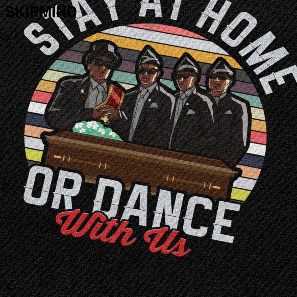 Забавные сидеть дома или танцев с нами футболка Для мужчин рубашка короткими