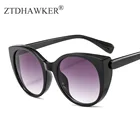 Новые солнцезащитные очки кошачьи очки контрастных цветов, брендовые дизайнерские плоские зеркальные очки с такими же очками