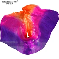 belly dance silk veil for women 100 silk belly dance shawls wraps gradient 250cm customized hand thrown scarf wholesale dancing
