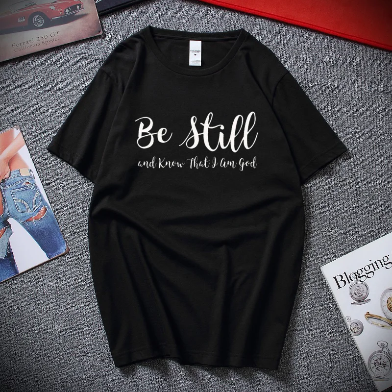 Новые летние футболки футболка с надписью Be флот и знай что я Бог унисекс из 100%