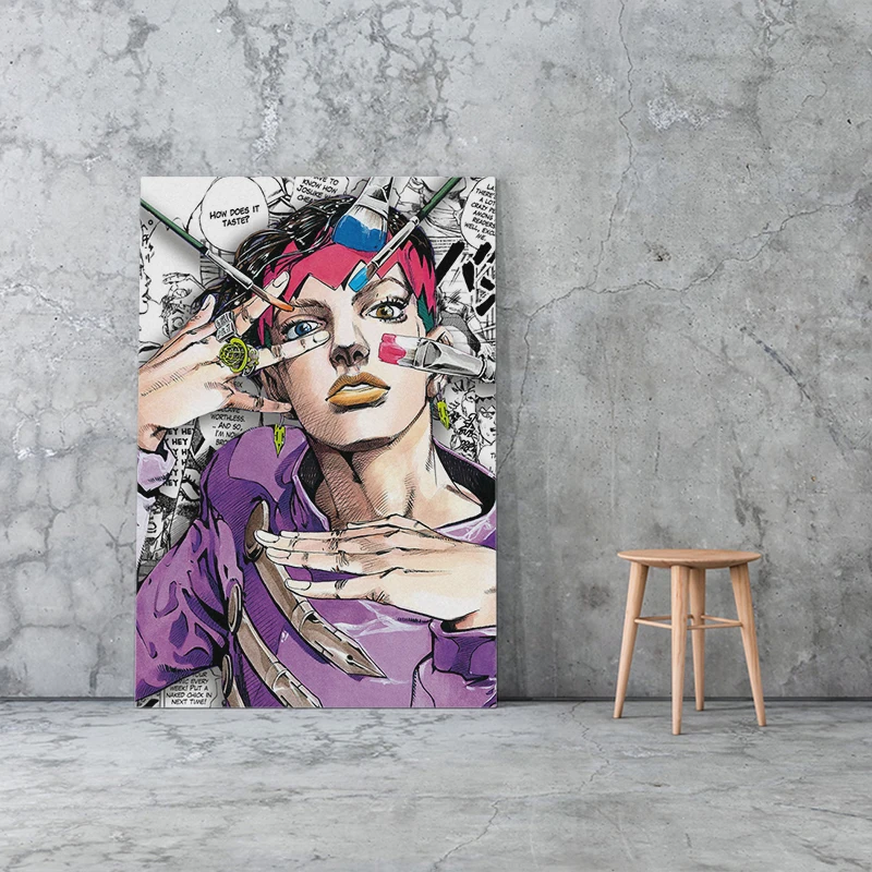 

Japanese Anime Jojo S Bizarre Canvas Painting Home Decor Living Room Cartoon Art Posters and Prints Rohan Kishibe Manga Pictures