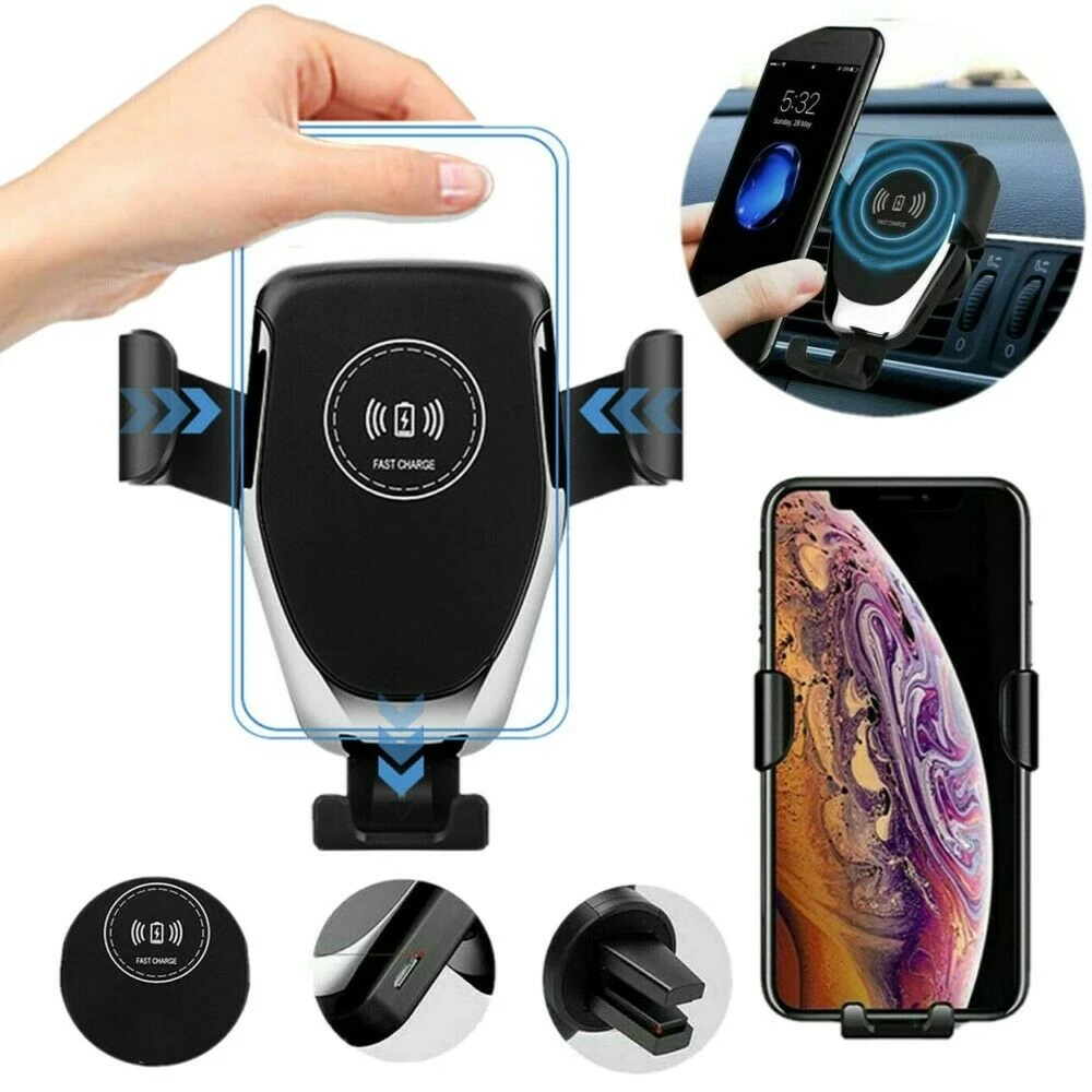 

CASEIER 10W Qi Wireless Car Charger Automatic USB C Fast Charging Air Vent Mount Holder for iPhone 12 Pro MAX 11 X 8 Samsung S21