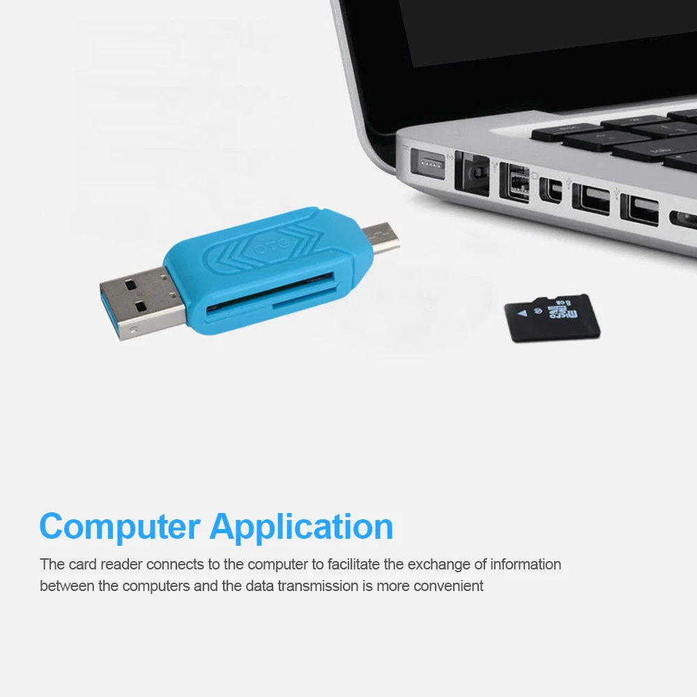 Устройство для чтения карт Micro USB 2 в 1 OTG поддержка TF памяти телефона с
