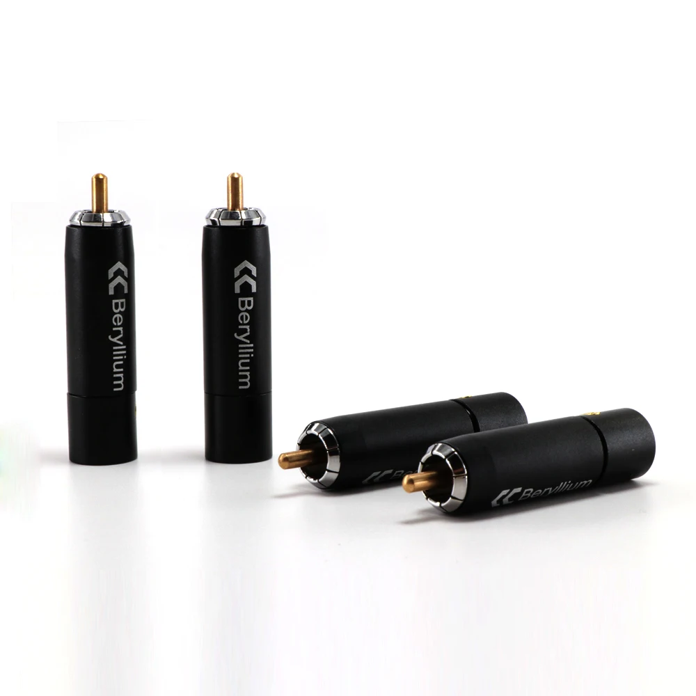 4 шт. RCA вилки из Бериллиевого сплава compercolor с разъемом для адаптера