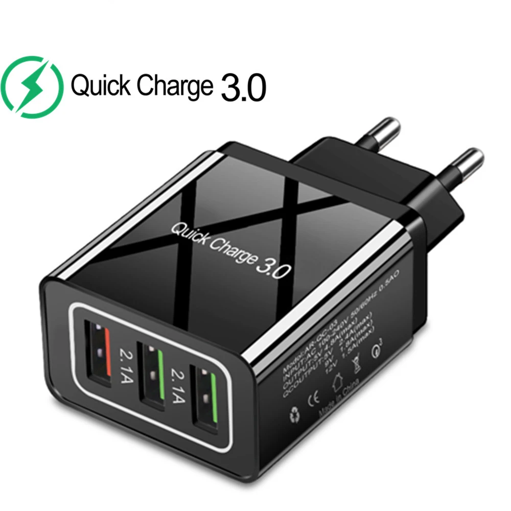 

Fast Charger Widely compatible 3.0 Quick Charger Universal Wall Mobile Phone Chargers for Samsung Xiaomi iPhone Charging Adapter