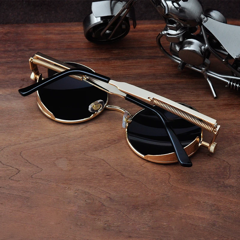 Солнцезащитные очки в стиле стимпанк для мужчин и женщин UV-400 классические модные