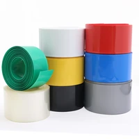 width 60mm diameter 38mm 18650 lipo battery wrap pvc heat shrink tube insulated sleeve protector cover flat pack colorful