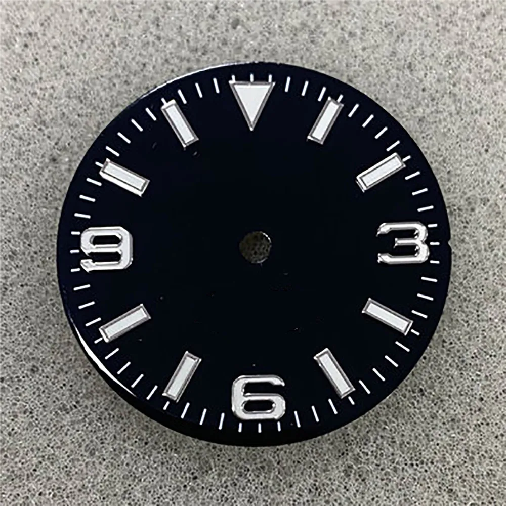 Практичные для часов циферблат с логотипом яркий цвет голубой Модифицированная