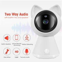 hqcam 1080p cat maid wireless ip camera p2p security surveillance night vision ir home security robot baby monitor