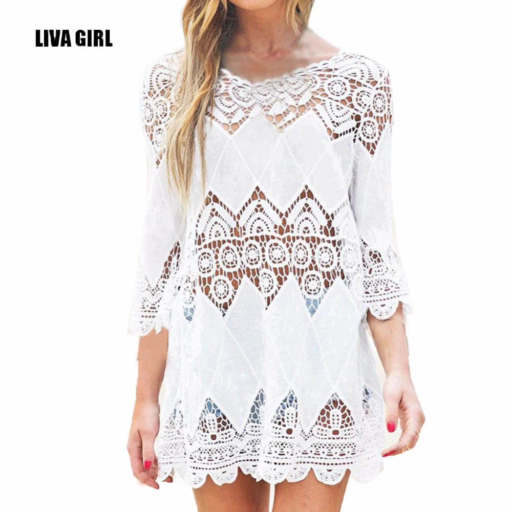 

Блузка женская шифоновая с цветочным принтом, модный топ с вырезами, белый, 1