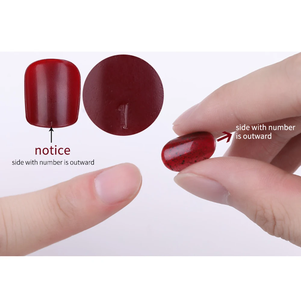 Накладные ногти 24 шт./компл. полное покрытие для французского маникюра