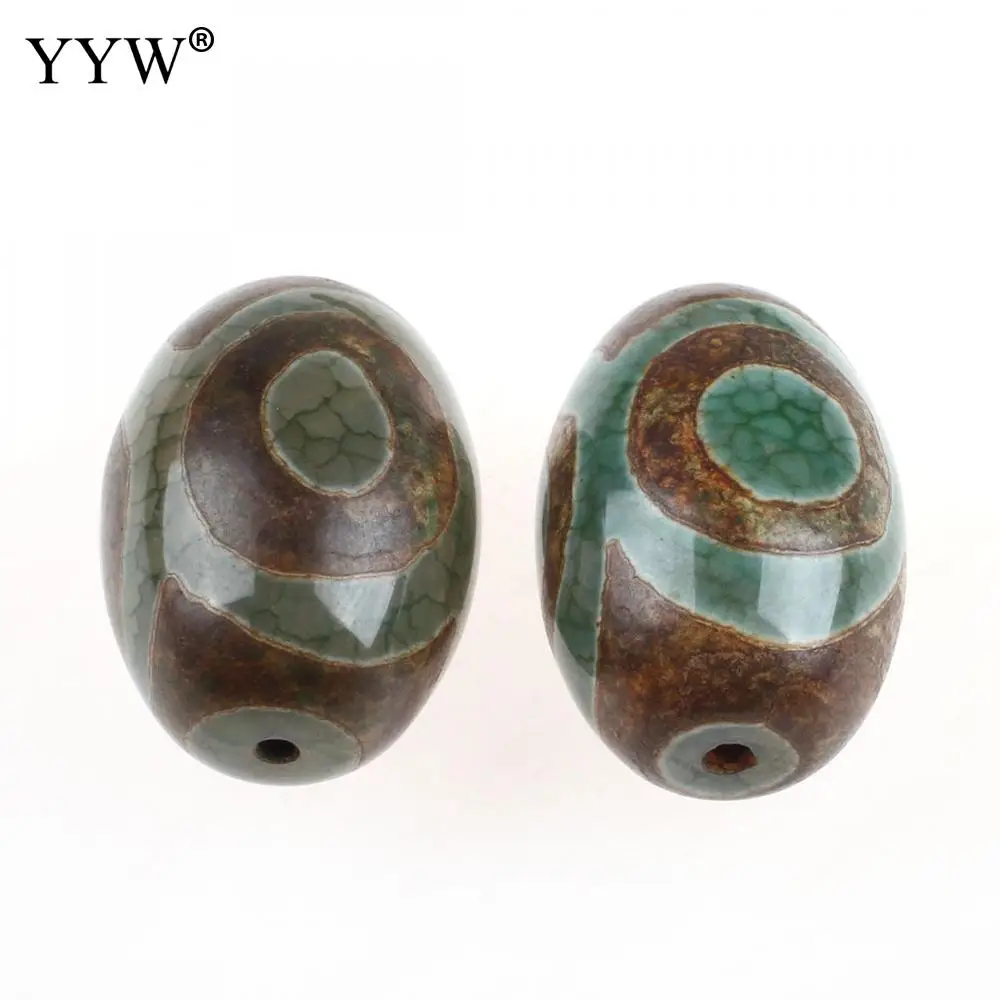 5 шт./пакет тибетские Агаты оникс дзи бусины натуральный зеленый Цзи Женские