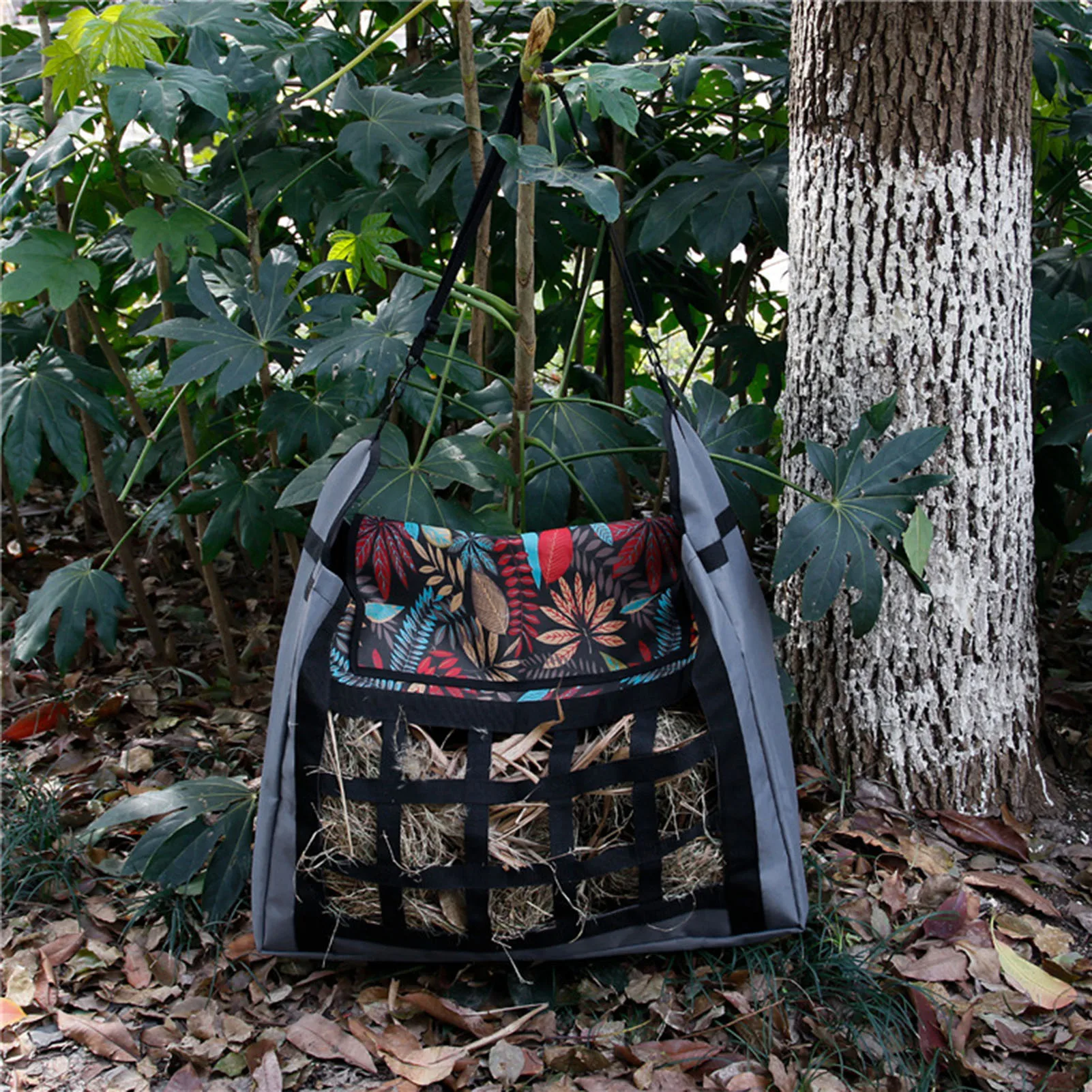 Large Capacity Horse Hey Bag Slow Feeder With Adjustable Strap Feeding Pouch Tote For Horses Goat Alpacas Hay Storage Bags | Дом и сад