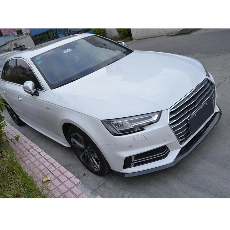 Передний бампер для Audi A4 S-Line S4 2017-2019 передний из углеродного волокна спойлер губ
