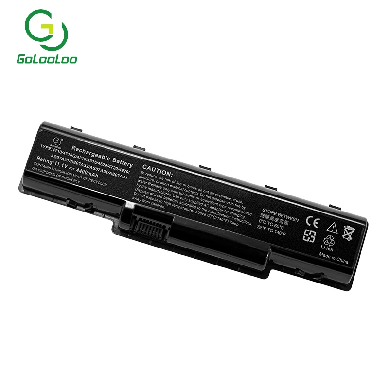 Golooloo 6 ячеек ноутбук Батарея для acer AS07A31 AS07A32 AS07A41 AS07A42 AS07A51 AS07A52 AS07A71 AS2007A MS2219 2930 4530