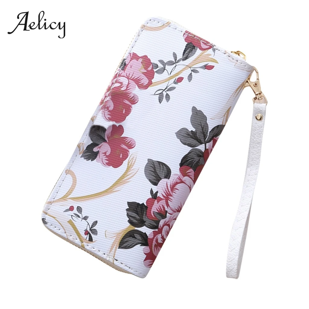 Aelicy Женский кошелек сумочка клатч большой емкости длинный на молнии